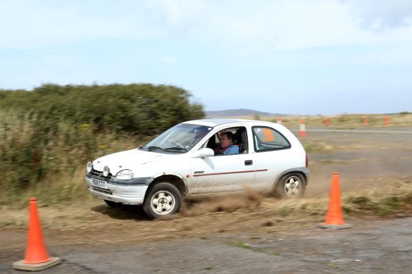 Vauxhall Corsa  in action on EcoNRG SW Targa 2023