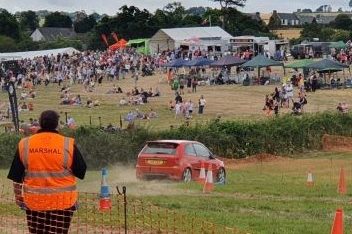 AutoTest action at the Totnes Show