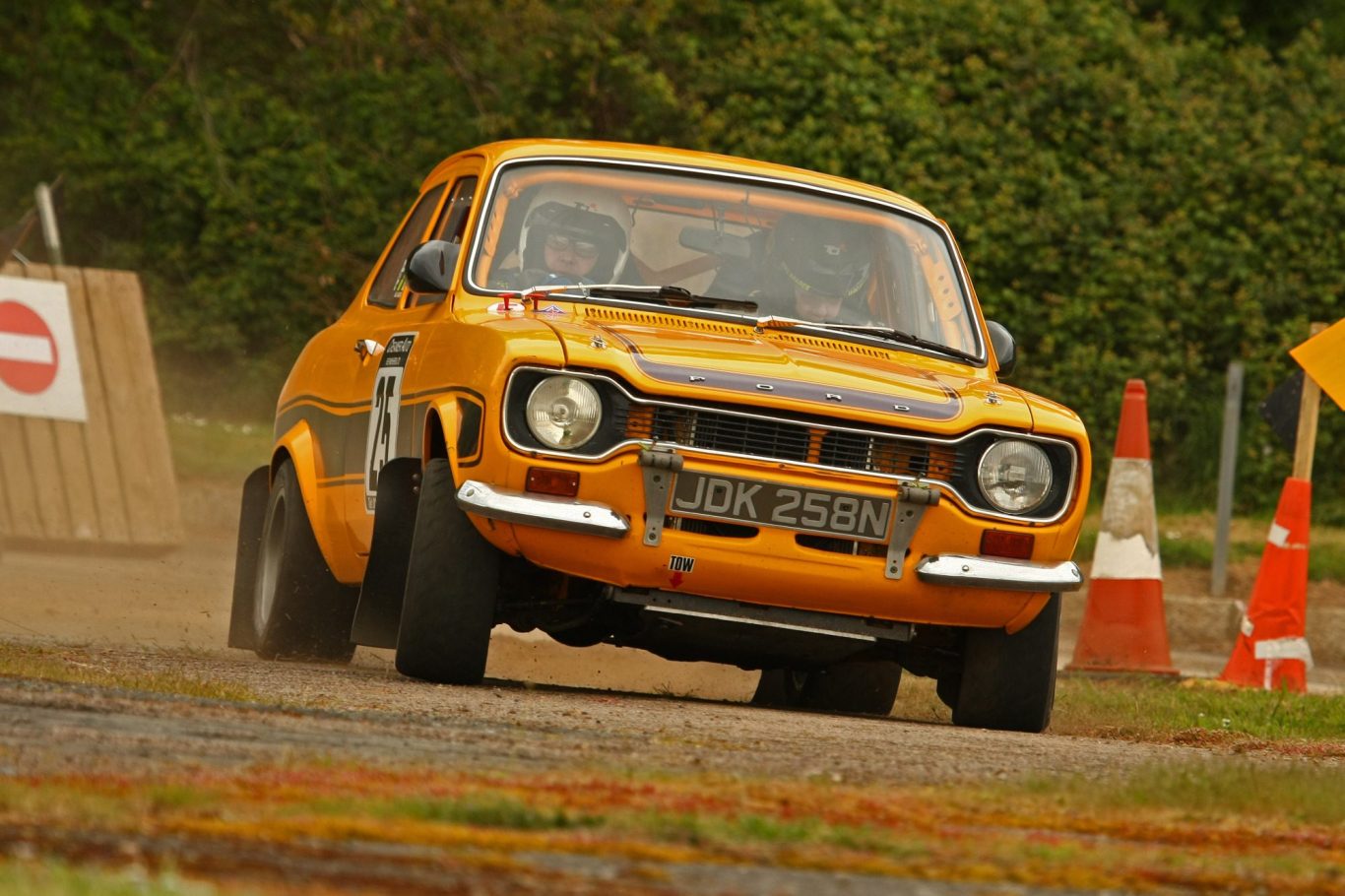 MKI Ford Escort in action at the TSH Stages