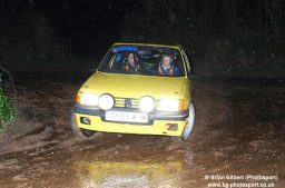 Peugeot 205 Rally car on SHMC night rally