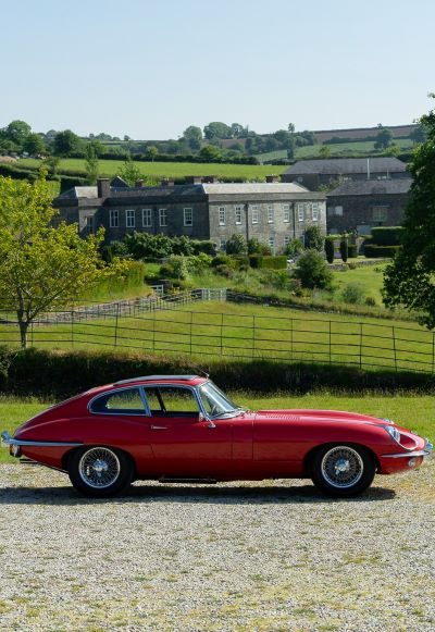 E-Type Jaguar at  Shilstone House
