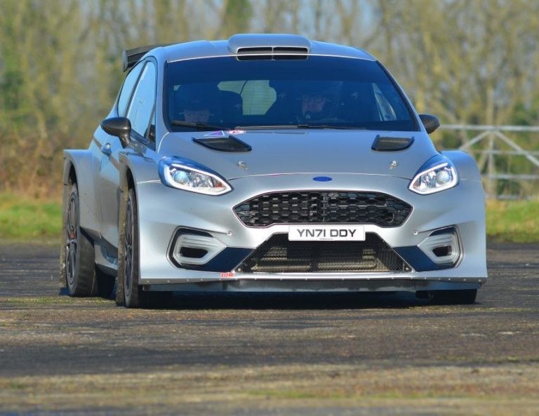 Ford Fiesta R2 rally car at the South Hams Motor Club Test Day