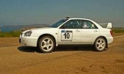 Subaru Impreza rally car on TSH Stages - South Hams Motor Club