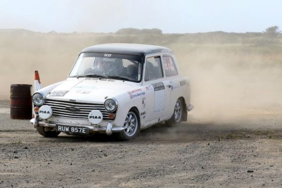 Austin A35 rally car on South West Targa