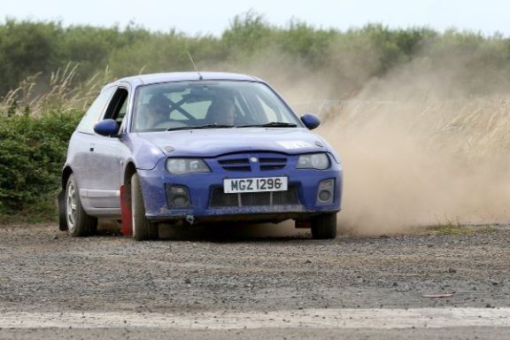 MG ZR rally car on South West Targa rally