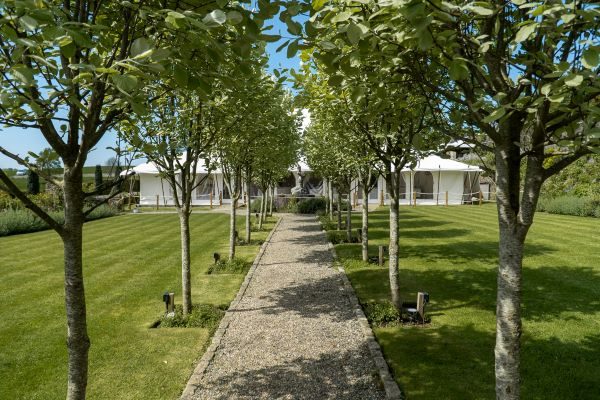 The Marquee in the Walled Garden at Shilstone House