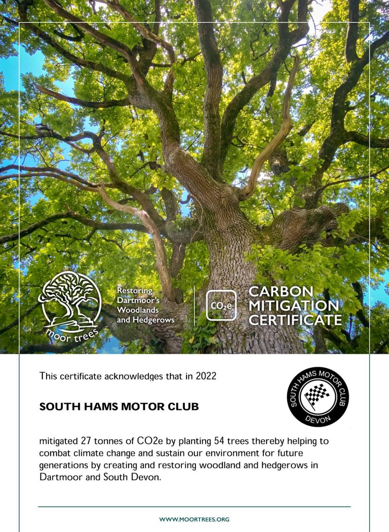 54 trees planted by Moor Trees - 1/1/22 - 31/05/22