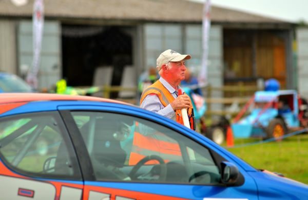 Marshal at Autocross event